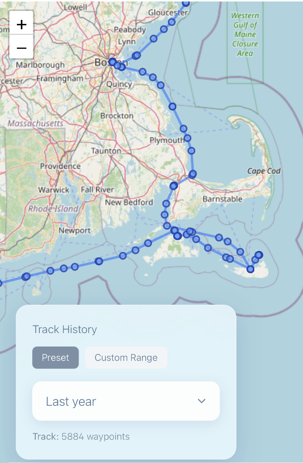 TrackMyWake live vessel tracking map